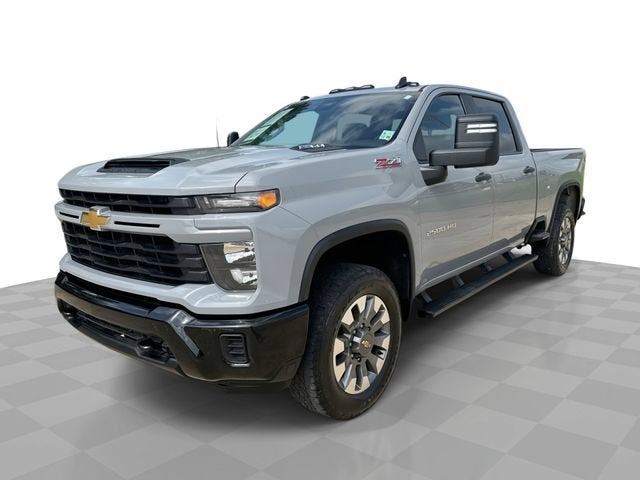 2025 Chevrolet Silverado 2500 HD Custom in Slate Gray Metallic — front three-quarter view