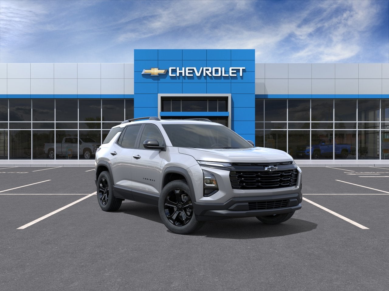 2027 Chevrolet Equinox FWD LT in Sterling Gray Metallic — front three-quarter view